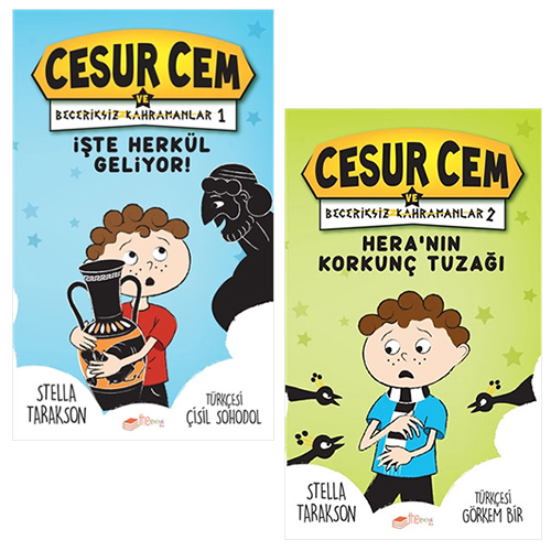 Cesur Cem ve Beceriksiz Kahramanlar Seti - 2 Kitap Takım (Ciltli)