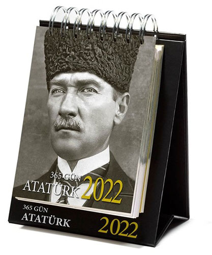 365 Gün Atatürk 2022 Masa Takvimi