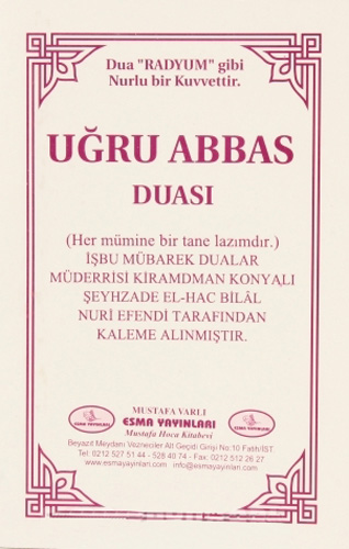 Uğru Abbas Duası