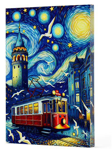 Van Gogh 1 Galata  - Çizgili Defter