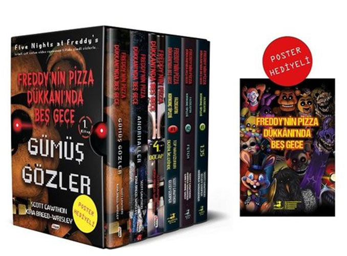 Freddy Pizza Dükkanı Seti - 6 Kitap Takım (Poster Hediyeli)