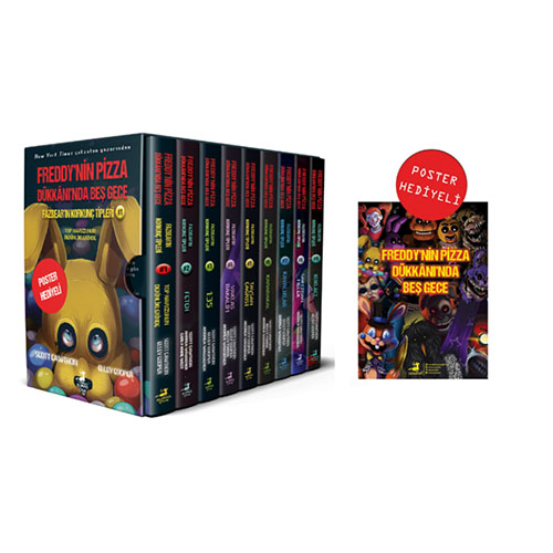 Fazbear’in Korkunç Tipleri 9 Kitaplık Kutulu Set (Poster Hediyeli)