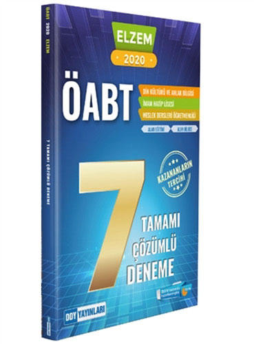 2020 ÖABT Din Kültürü ve Ahlak Bilgisi Elzem Serisi Tamamı Çözümlü 7 Deneme