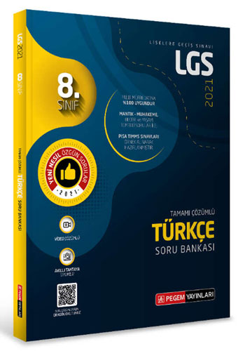 LGS 8. Sınıf Türkçe Tamamı Çözümlü Soru Bankası