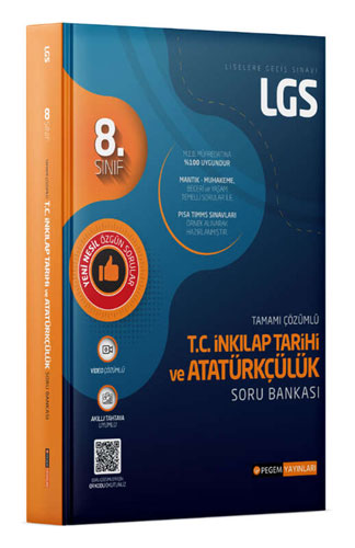 LGS T.C. İnkılap Tarihi ve Atatürkçülük Tamamı Çözümlü Soru Bankası