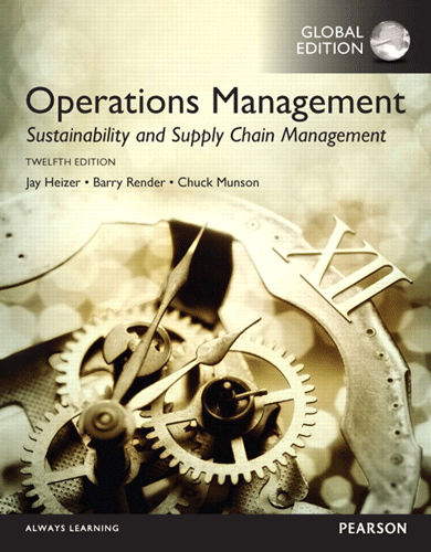 Operations Management - Sustainability and Supply Chain Management