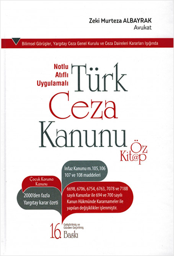 Notlu, Atıflı, Uygulamalı Türk Ceza Kanunu