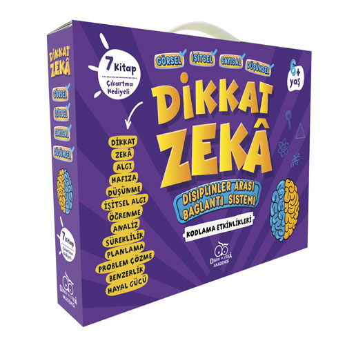 Dikkat - Zeka Ana Sınıfı Seti - 6+ Yaş (7 Kitap Takım)