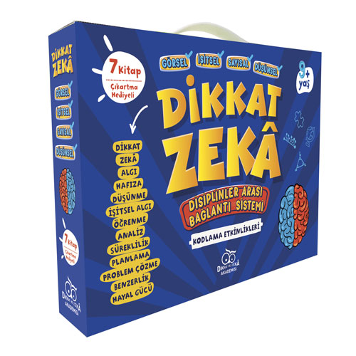 Dikkat - Zeka 3. Sınıf Seti 9+ Yaş (7 Kitap Takım)