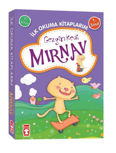 Gezgin Kedi Mırnav İlk Okuma Kitaplarım Set - 10 Kitap Takım