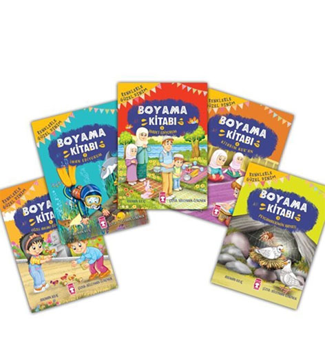 Renklerle Güzel Dinim Boyama Kitabı Set (5 Kitap)