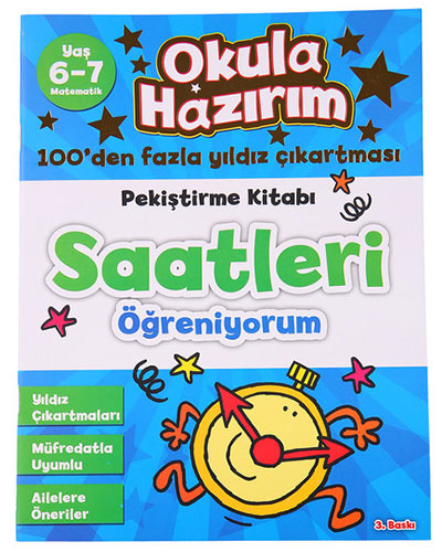 Okula Hazırım 11: Pekiştirme Kitabı Saatleri Öğreniyorum