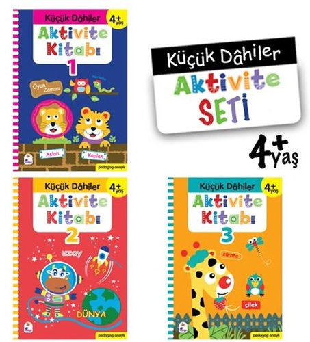 Küçük Dahiler Aktivite Seti 4+ Yaş - 3 Kitap Takım