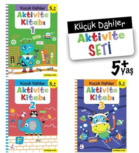 Küçük Dahiler Aktivite Seti 5+ Yaş - 3 Kitap Takım