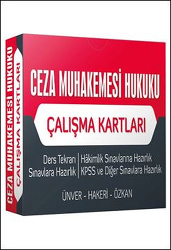 Ceza Muhakemesi Hukuku Çalışma Kartları