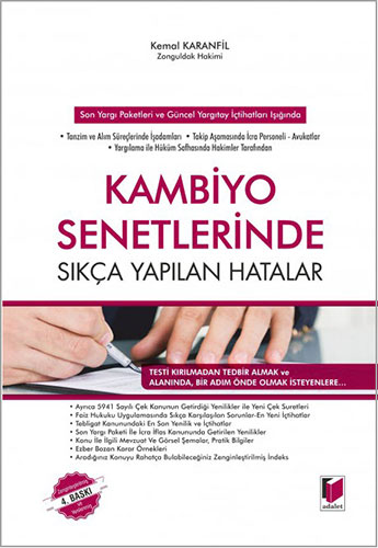 Kambiyo Senetlerinde Sıkça Yapılan Hatalar (Ciltli)