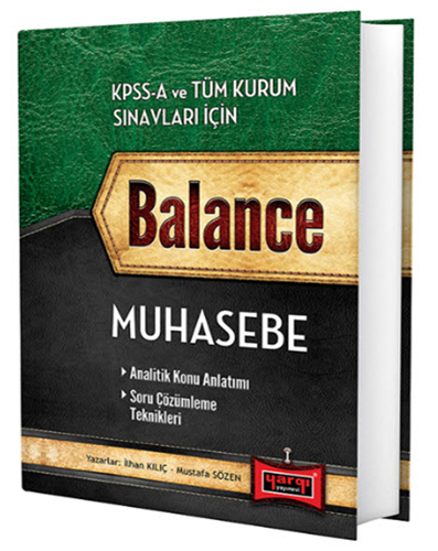 2016 KPSS A Grubu Balance Muhasebe Konu Anlatımlı Yargı Yayınları