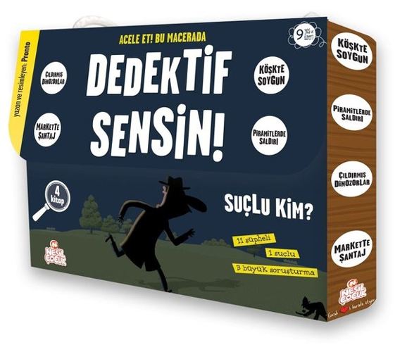 Dedektif Sensin! - 4 Kitap Takım