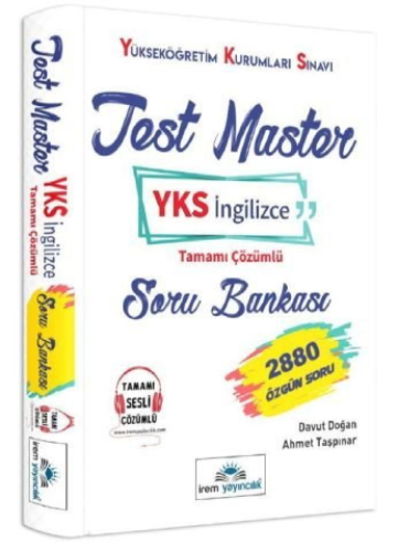 Test Master YKS İngilizce Tamamı Çözümlü Soru Bankası