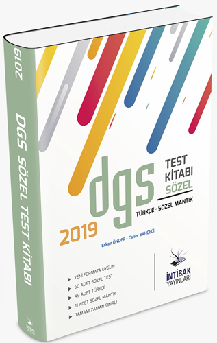 2019 DGS Sözel Test Kitabı