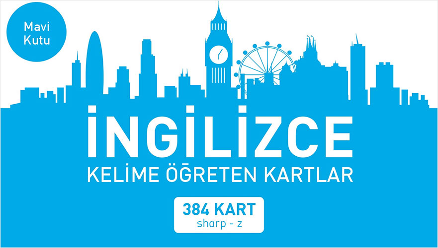 İngilizce Kelime Öğreten Kartlar (Mavi Kutu)