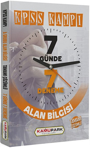 KPSS Kampı Alan Bilgisi 7 Günde 7 Deneme