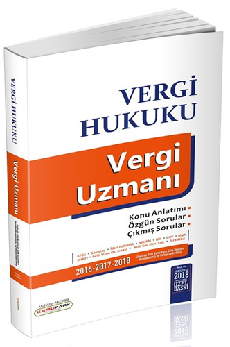 KPSS A Grubu-Vergi Hukuku Vergi Uzmanı-Konu Anlatımı