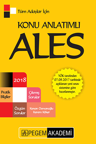 2018 ALES Tüm Adaylar İçin Konu Anlatımlı