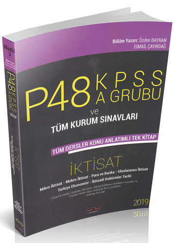  P48 KPSS A Grubu ve Tüm Kurum Sınavları - İktisat Konu Anlatımlı Tek Kitap