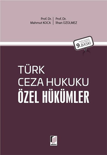 Türk Ceza Hukuku Özel Hükümler (Ciltli)