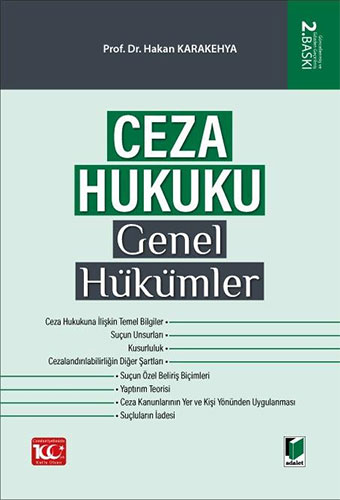 Ceza Hukuku Genel Hükümler (Ciltli)