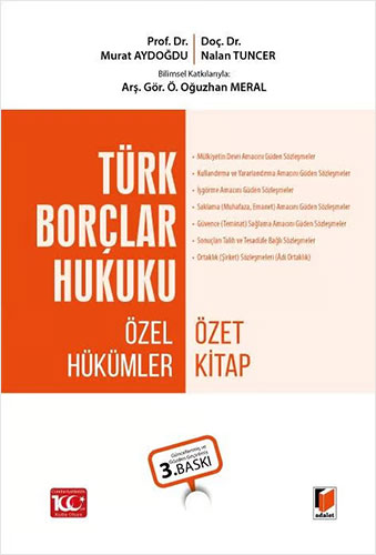 Türk Borçlar Hukuku Özel Hükümler - Özet Kitap (Ciltli)