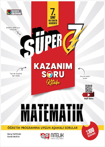 Süper 7 Matematik Kazanım Soru Kitabı
