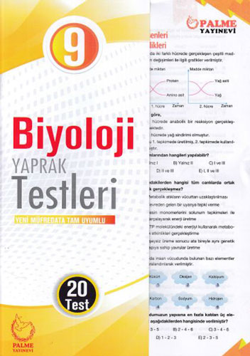 9. Sınıf Biyoloji Yaprak Testleri