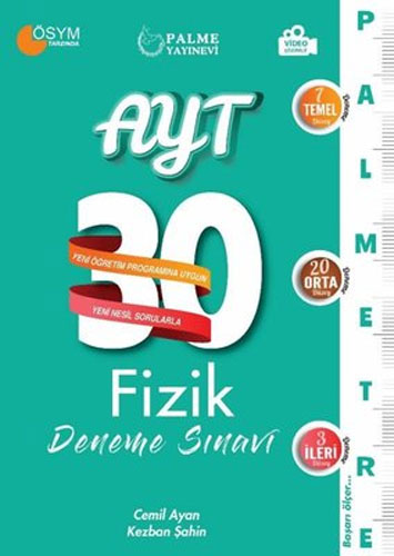 AYT Fizik 30 Deneme Sınavı - Palmetre Serisi