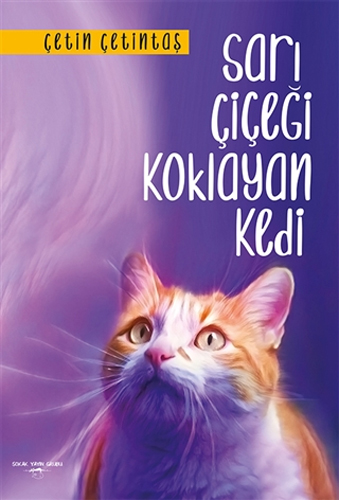 Sarı Çiçeği Koklayan Kedi