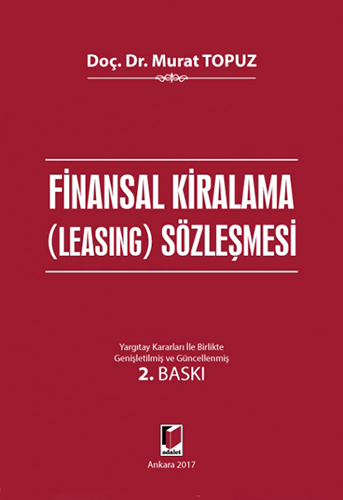 Finansal Kiralama (Leasing) Sözleşmesi (Ciltli)