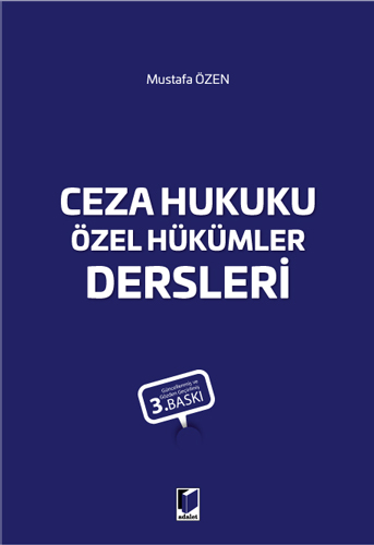 Ceza Hukuku Özel Hükümler Dersleri