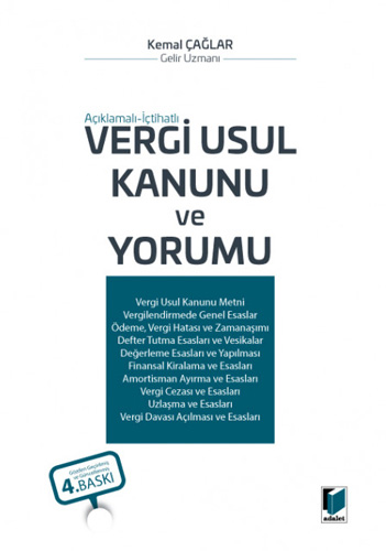 Vergi Usul Kanunu ve Yorumu (Ciltli)