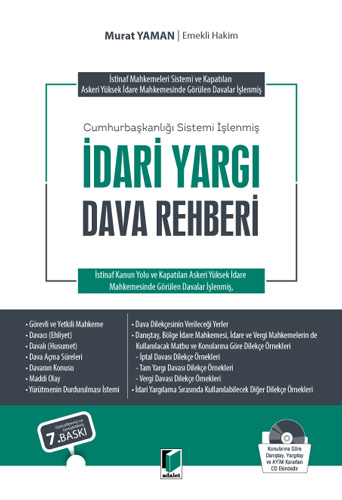 Cumhurbaşkanlığı Sistemi İşlenmiş İdari Yargı Dava Rehberi