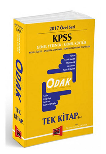 KPSS Genel Yetenek Genel Kültür Odak Tek Kitap