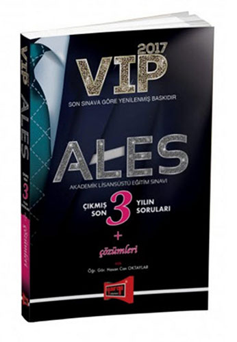 2017 ALES VIP Çıkmış son 3 Yılın Soruları ve Çözümleri