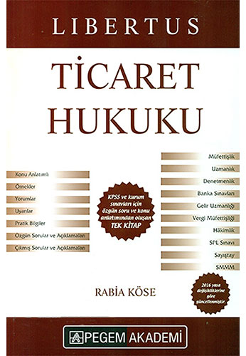 2016 KPSS A Grubu Libertus Ticaret Hukuku Konu Anlatımı