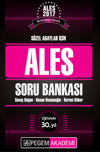 2017 ALES Sözel Adaylar İçin Soru Bankası