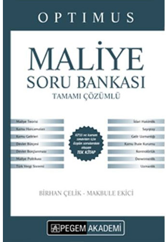 Maliye Tamamı Çözümlü Soru Bankası 2017 (Ciltli)