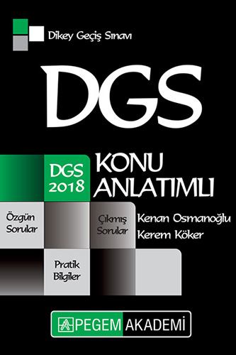 2018 DGS Konu Anlatımlı