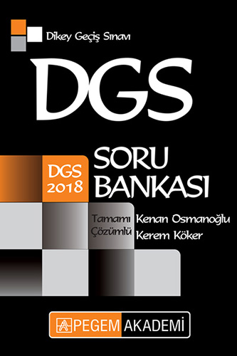 2018 DGS Tamamı Çözümlü Soru Bankası