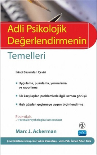 Adli Psikolojik Değerlendirmenin Temelleri