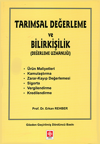 Tarımsal Değerleme ve Bilirkişilik