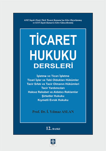 Ticaret Hukuku Dersleri